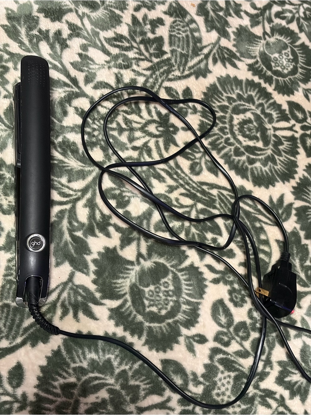 ghd Eclipse 1” Professional Flat Iron Hair Straightener Black Tested Working